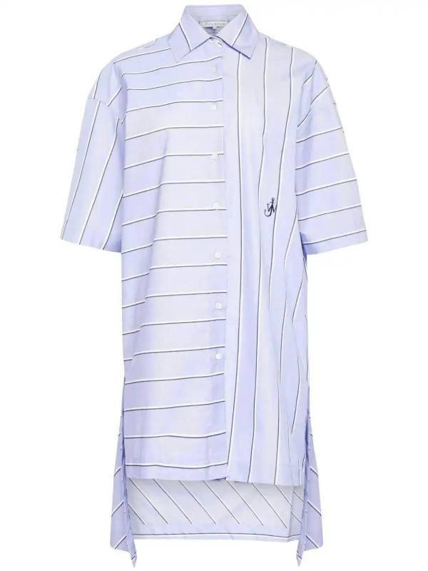 high-low hem shirt dress