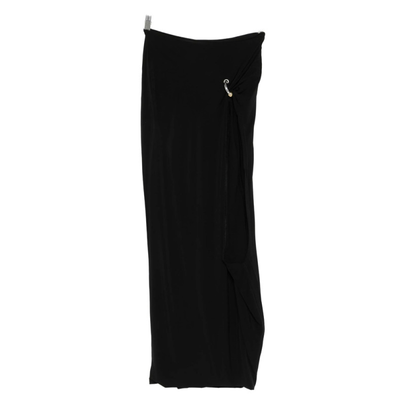 Jean Paul Gaultier Ring-detail Side-split Midi Skirt