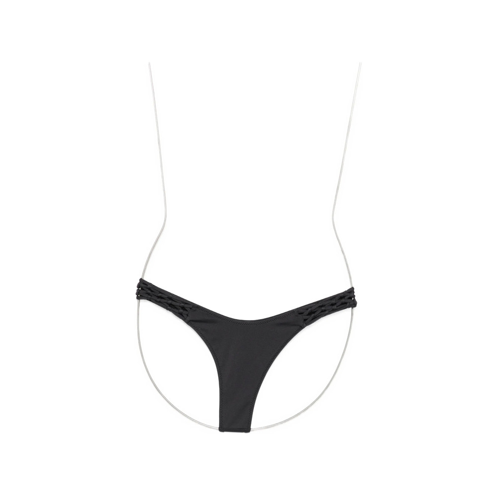 Frankies Bikinis X Jennie Encore Braided-strap Bikini Bottoms