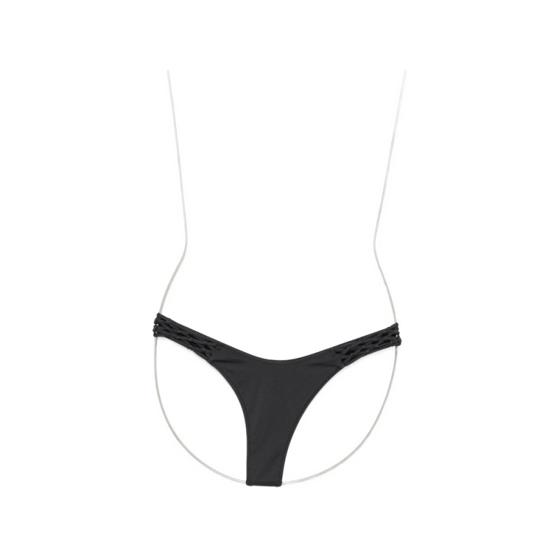 Frankies Bikinis X Jennie Encore Braided-strap Bikini Bottoms