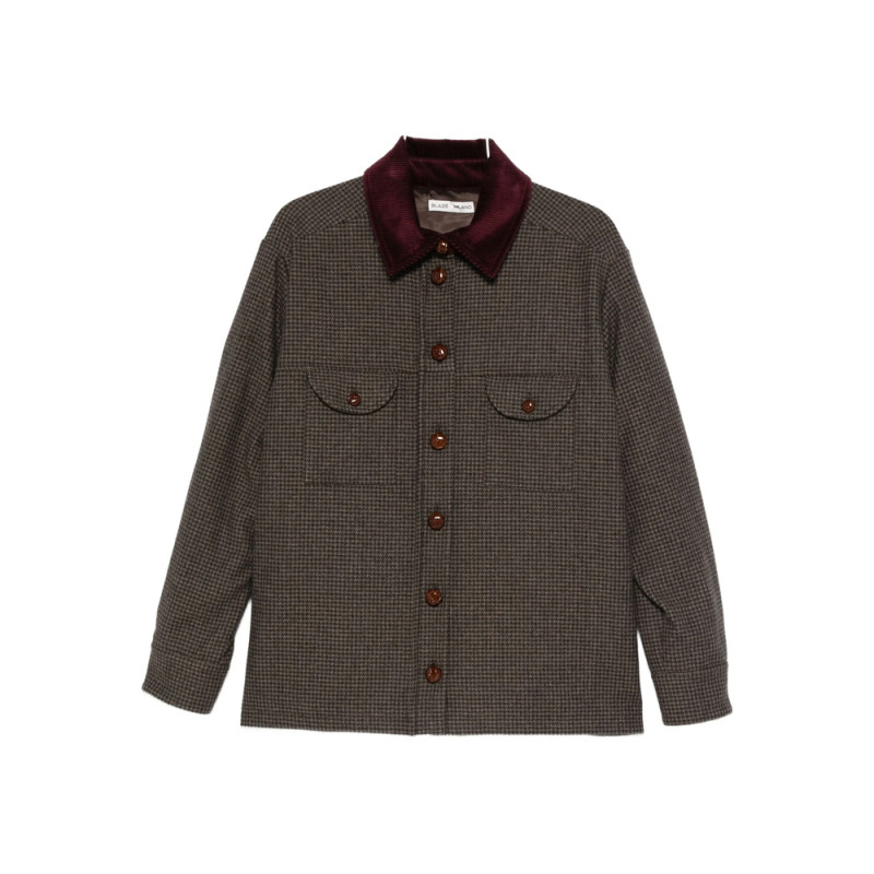 Blazé Milano Buttoned Corduroy-collar Jacket