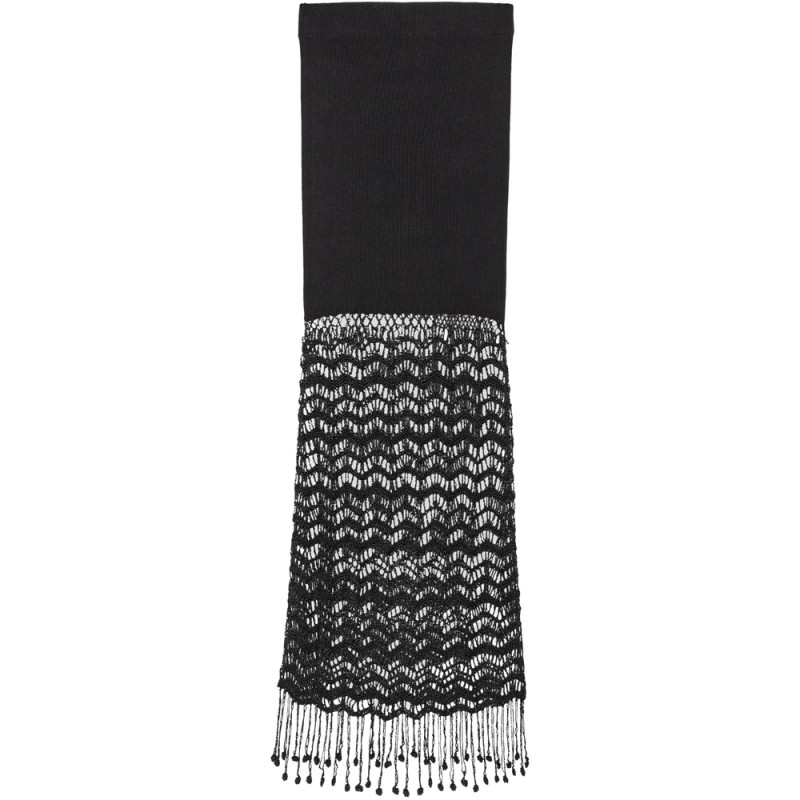 Ganni Macramé-detailing Maxi Skirt