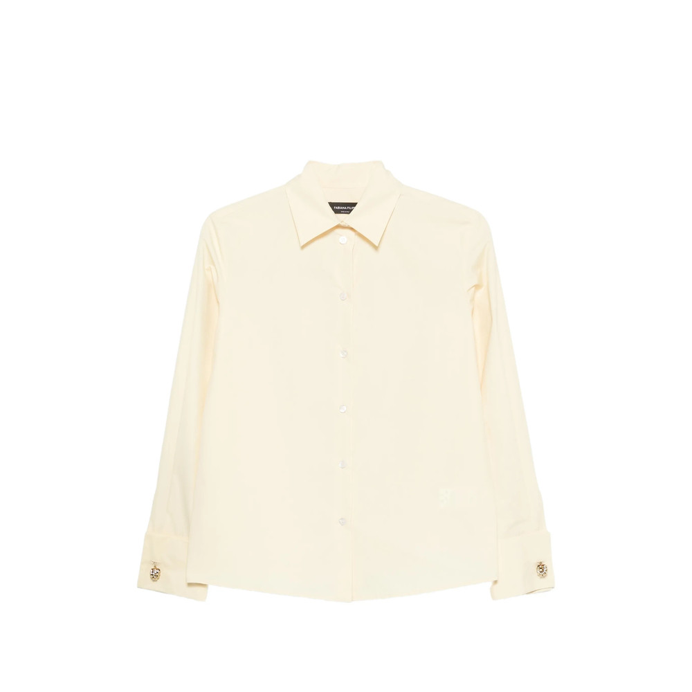 Fabiana Filippi Embellished-cuff Long-sleeve Shirt