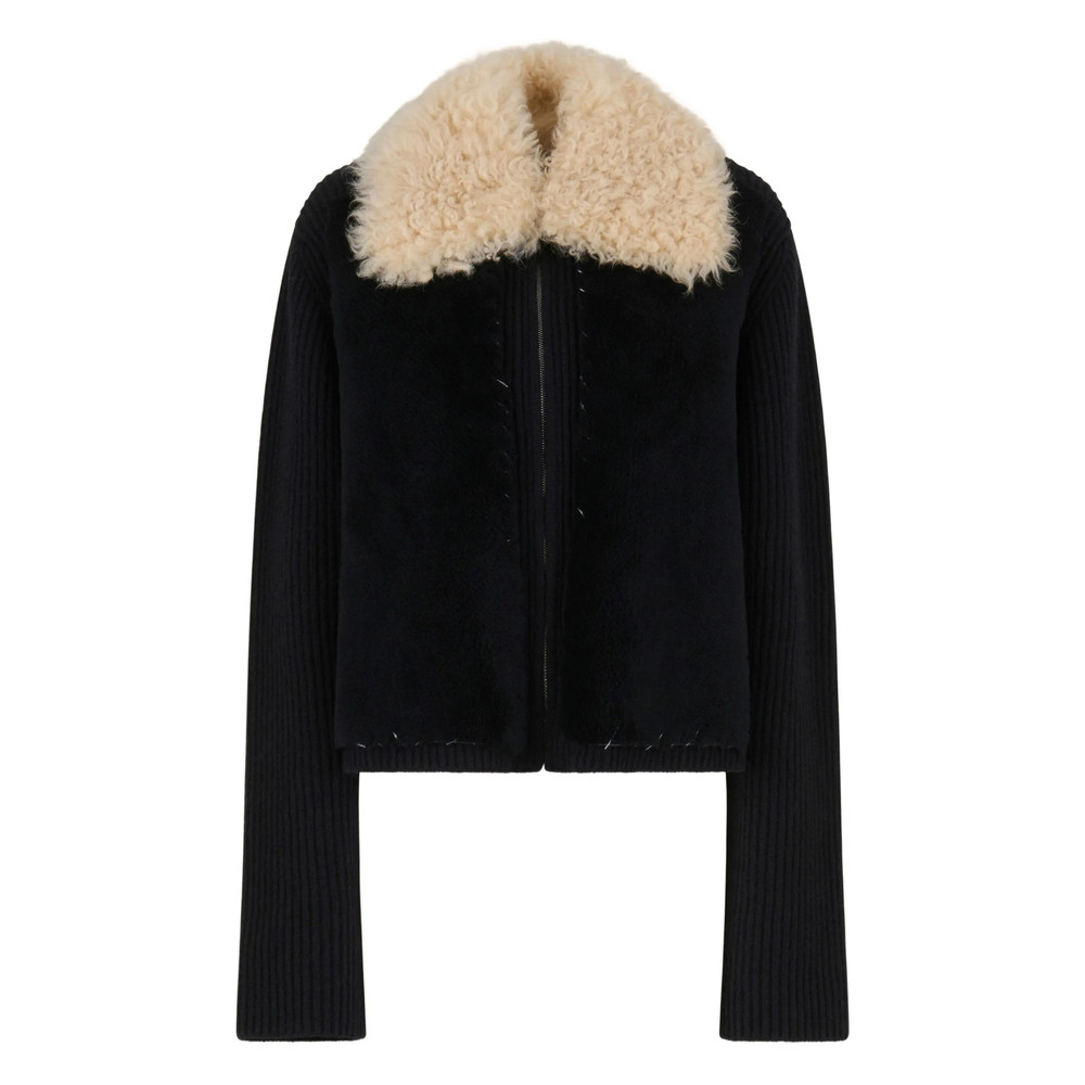 Marni Fur-collared Zip Jacket
