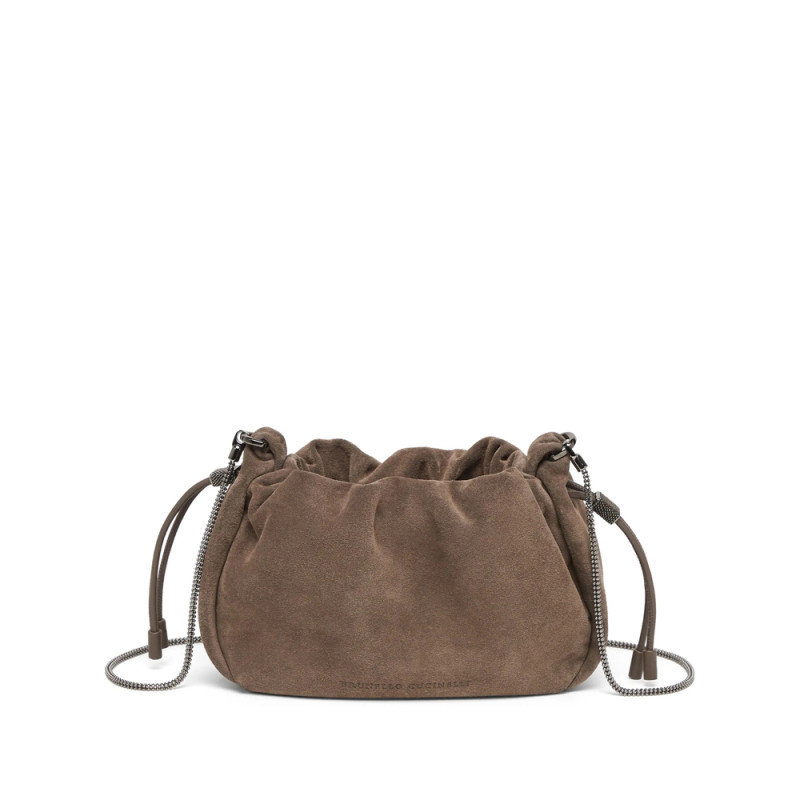 Brunello Cucinelli Suede Shoulder Bag