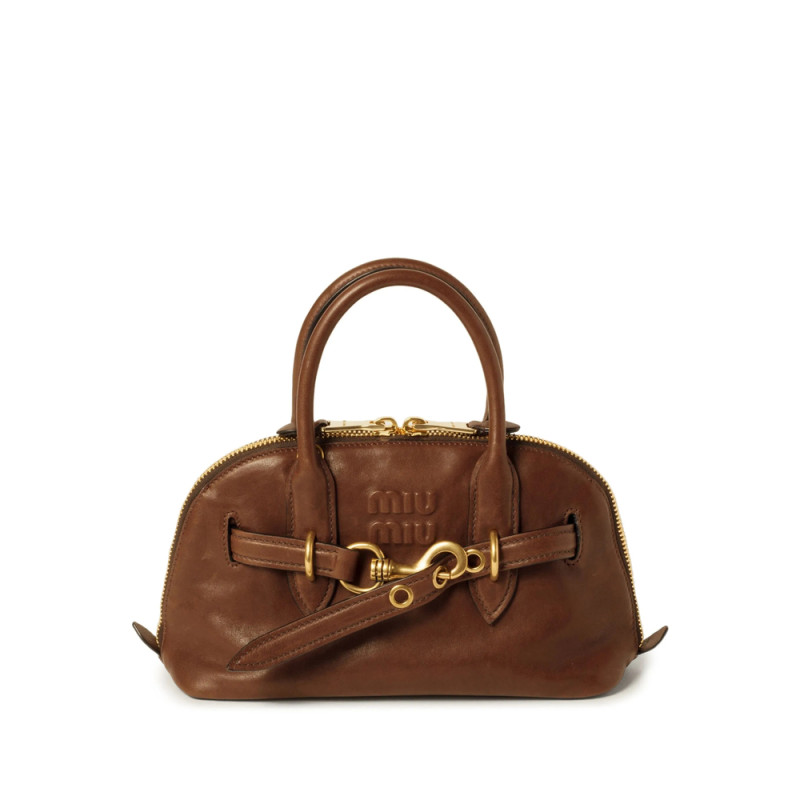 Miu Miu Aventure Leather Tote Bag
