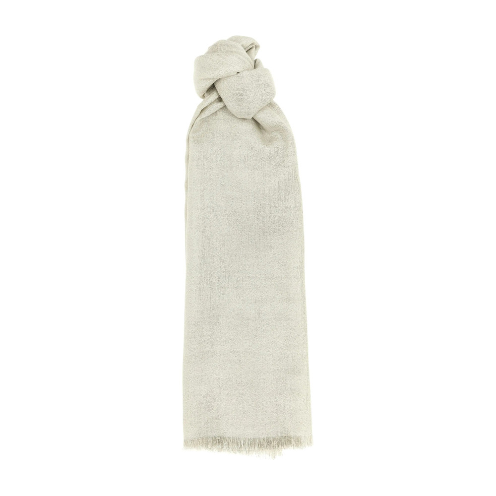Brunello Cucinelli Metallic Frayed Scarf