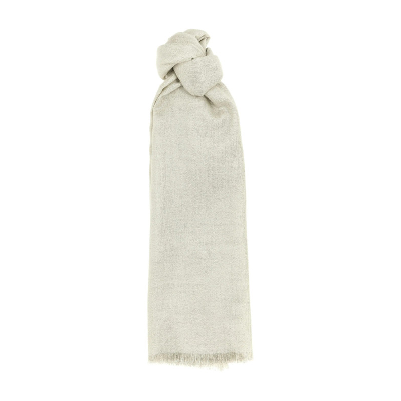 Brunello Cucinelli Metallic Frayed Scarf