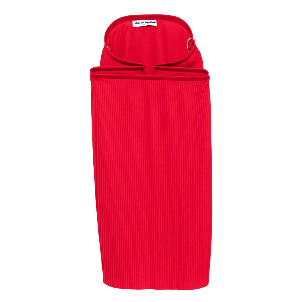 Duran Lantink Pleated Midi Skirt