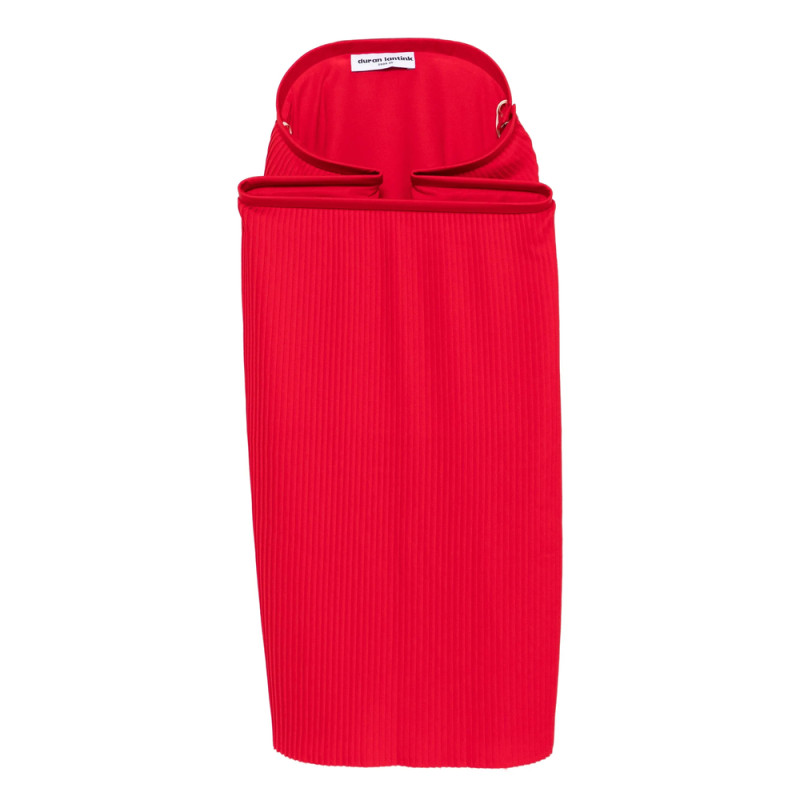 Duran Lantink Pleated Midi Skirt