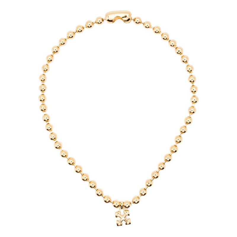 Off-white Ball-chain Necklace
