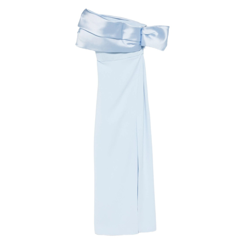 Solace London Draped Off-shoulder Dress