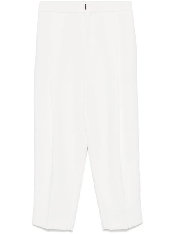 crepe cropped trousers