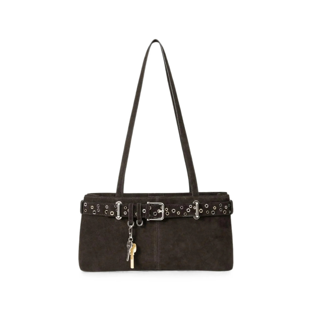 Osoi Brocle Eyelet-embellished Buckled Shoulder Bag