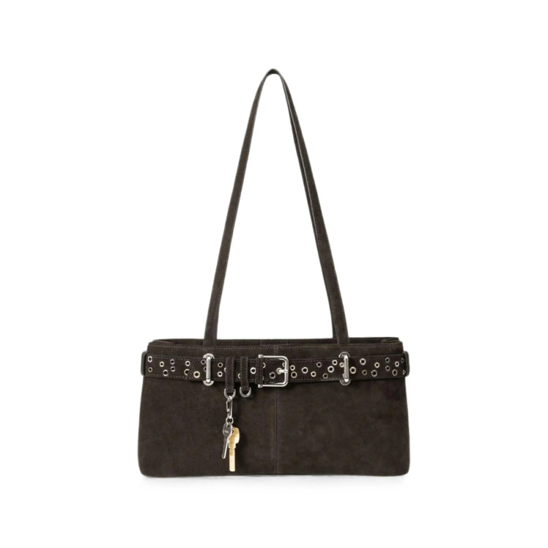 Osoi Brocle Eyelet-embellished Buckled Shoulder Bag