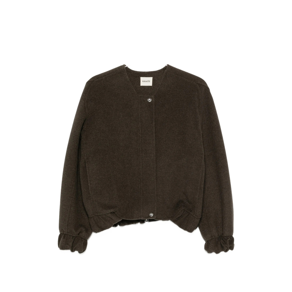 Khaite Elasticated-cuff Bomber Jacket