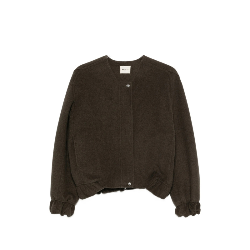 Khaite Elasticated-cuff Bomber Jacket