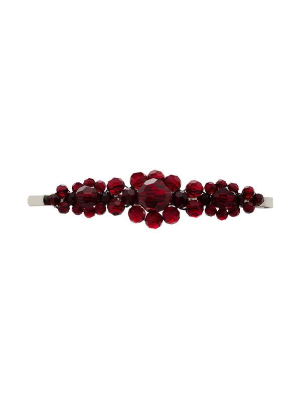 x Browns 50 large floral bead embellished hair clip