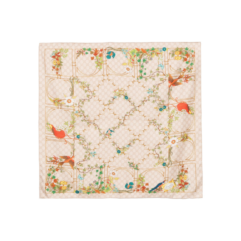 Gucci Printed Silk Scarf