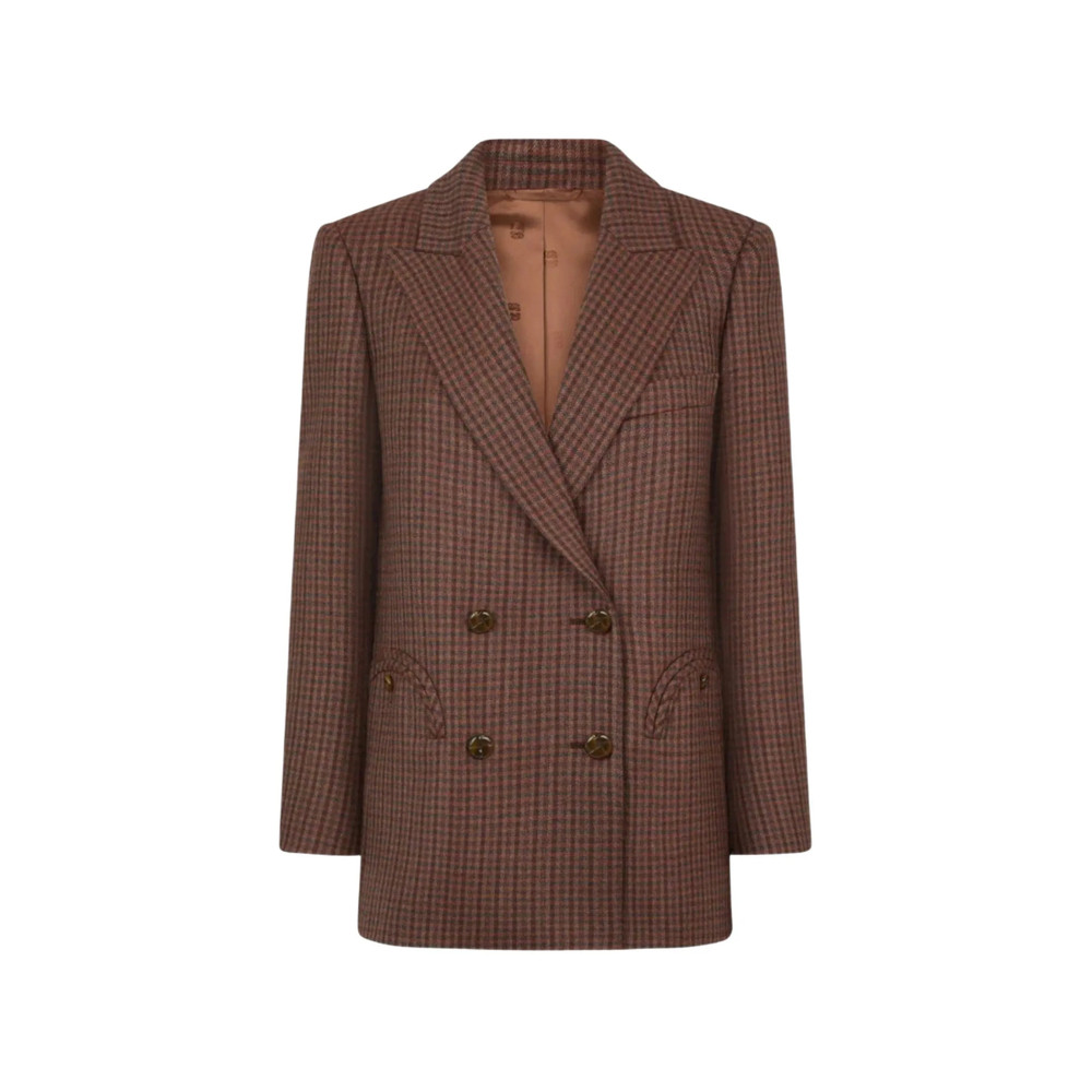 Blazé Milano Check-pattern Double-breasted Jacket