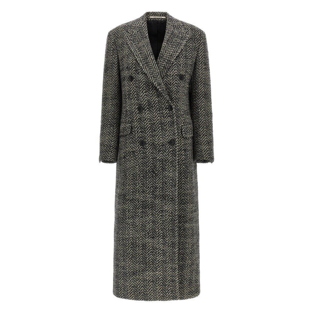 Tagliatore Herringbone Double-breasted Coat