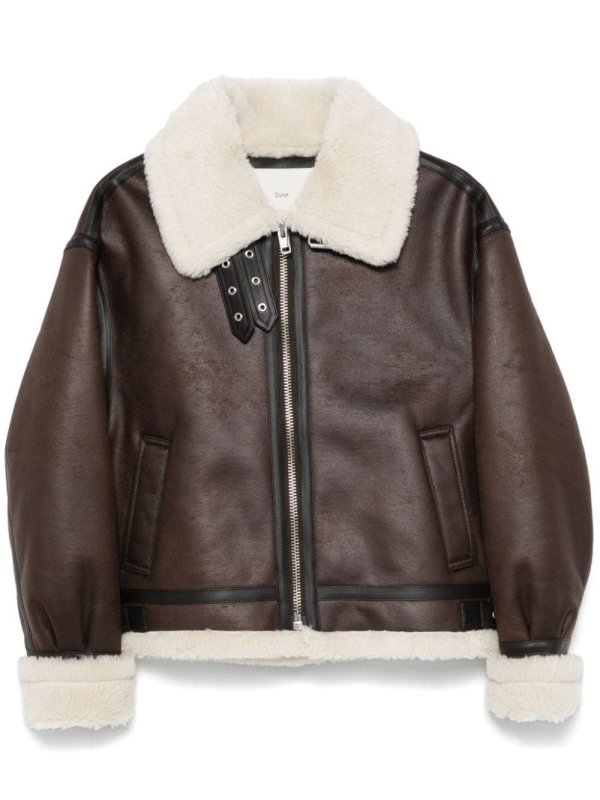 faux-leather jacket