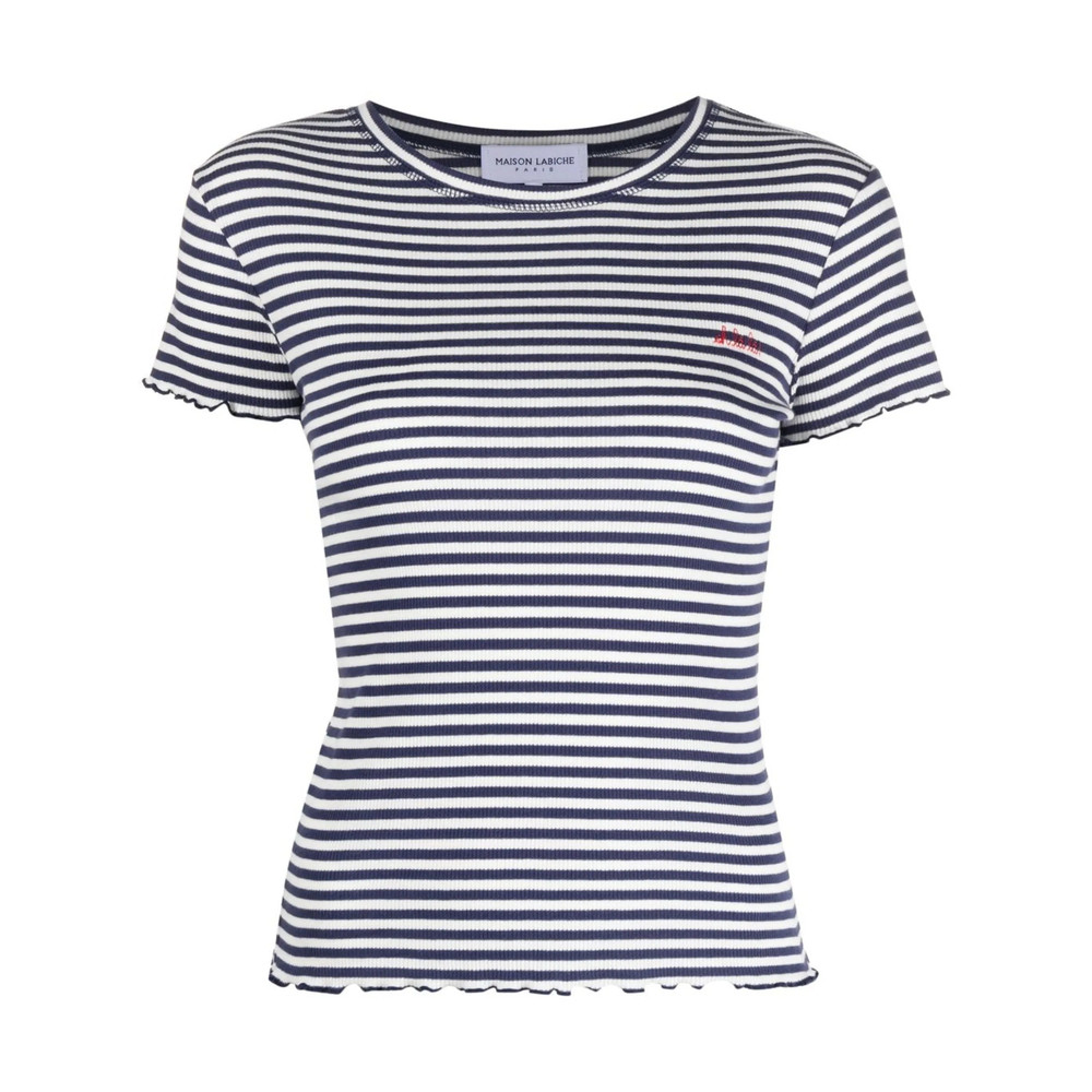 Maison Labiche Striped Organic Cotton T-shirt