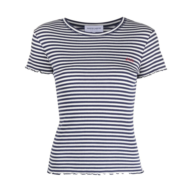 Maison Labiche Striped Organic Cotton T-shirt
