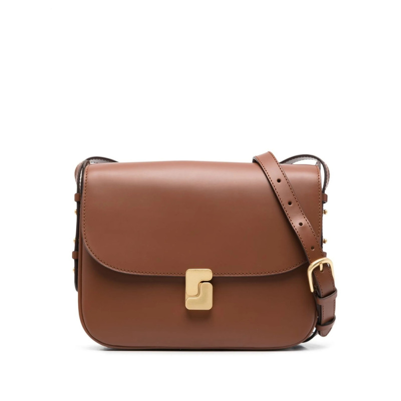 Soeur Leather Shoulder Bag