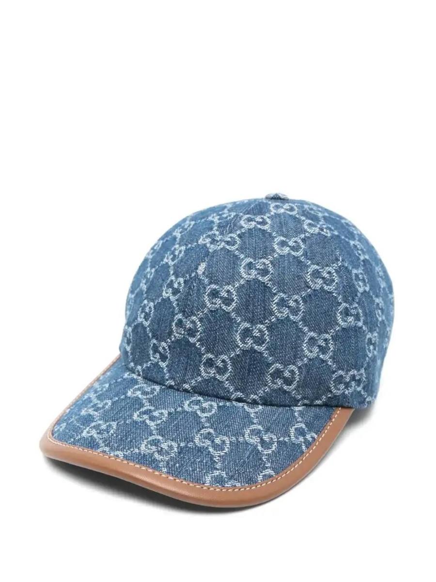 GG denim baseball cap
