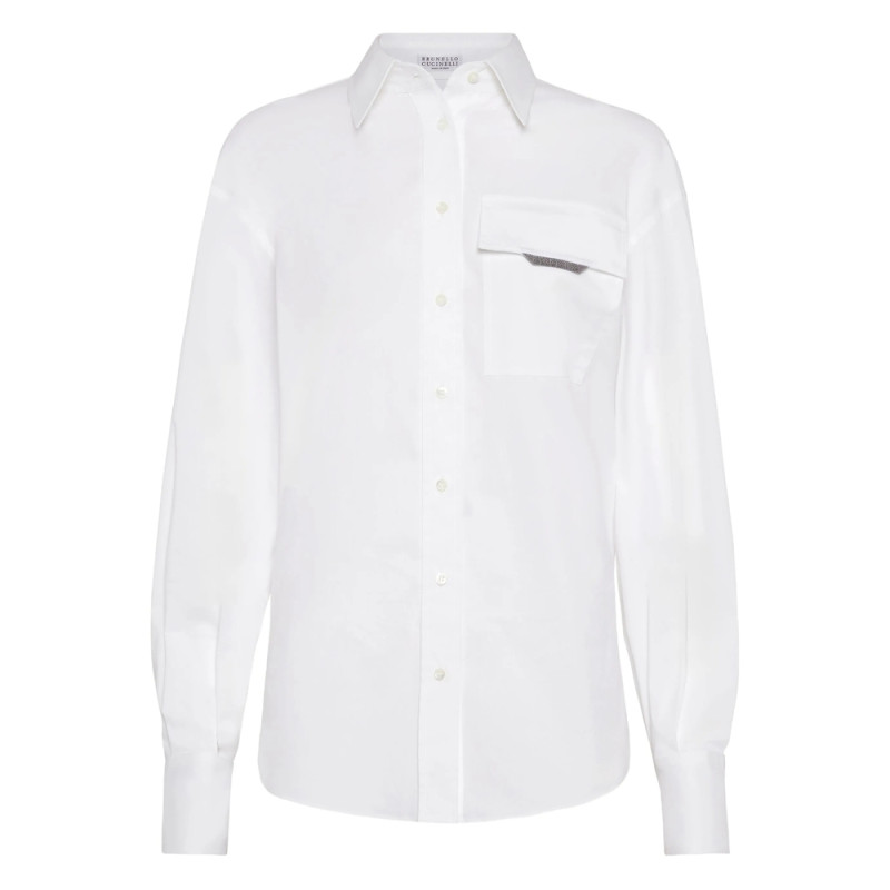 Brunello Cucinelli Long-sleeved Poplin Shirt