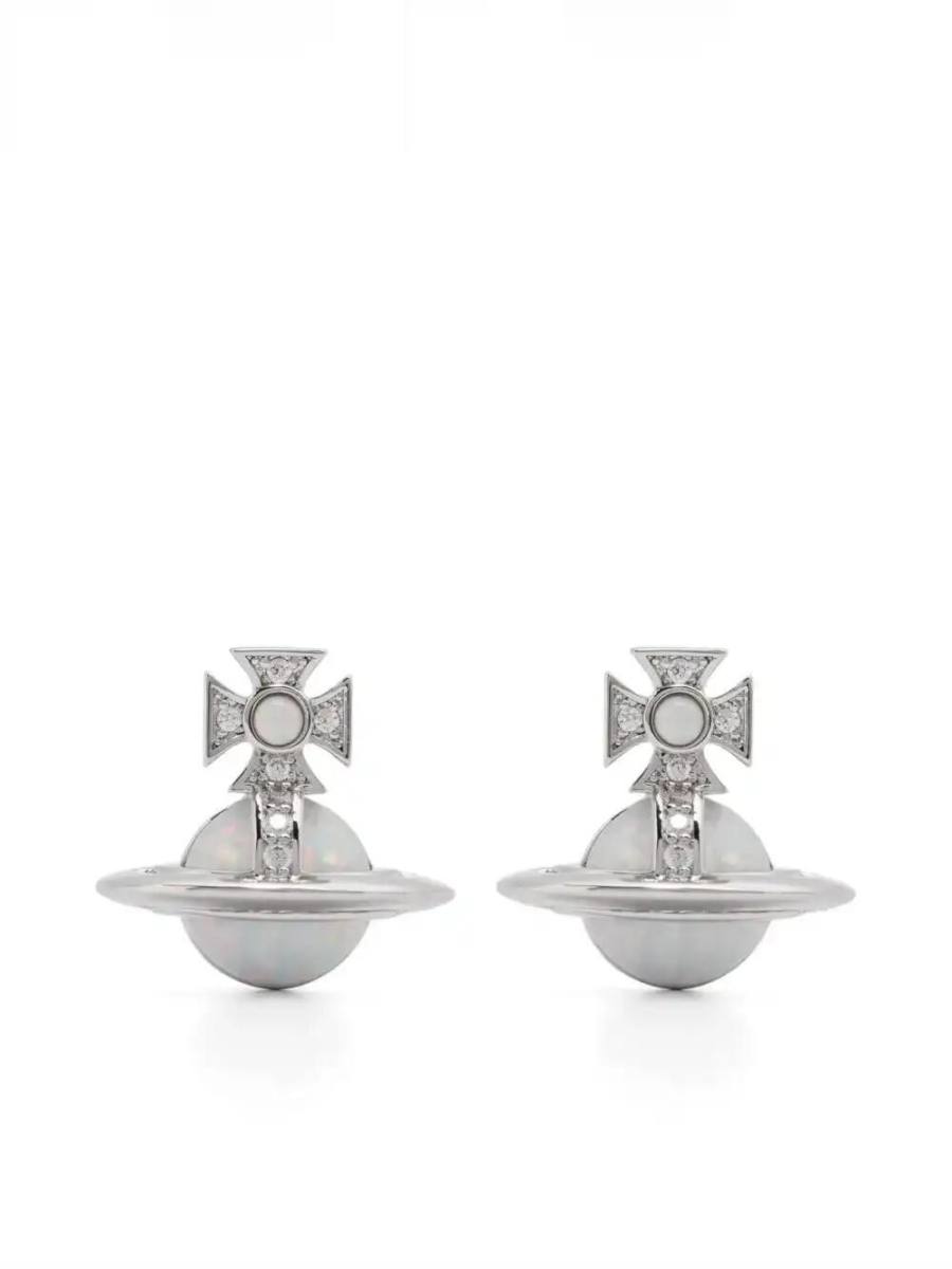Orb-motif earrings