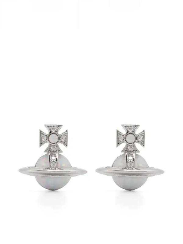 Orb-motif earrings