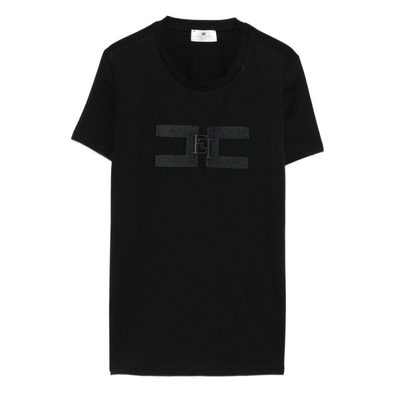 Elisabetta Franchi Logo-embroidered T-shirt