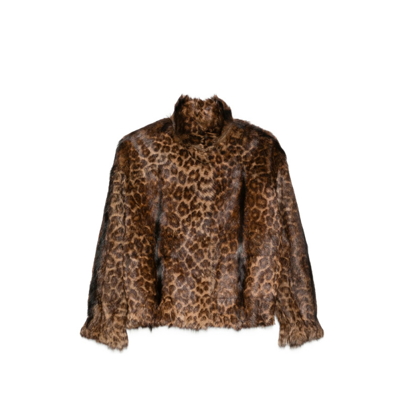 Santoro Leopard-print Long-sleeve Jacket