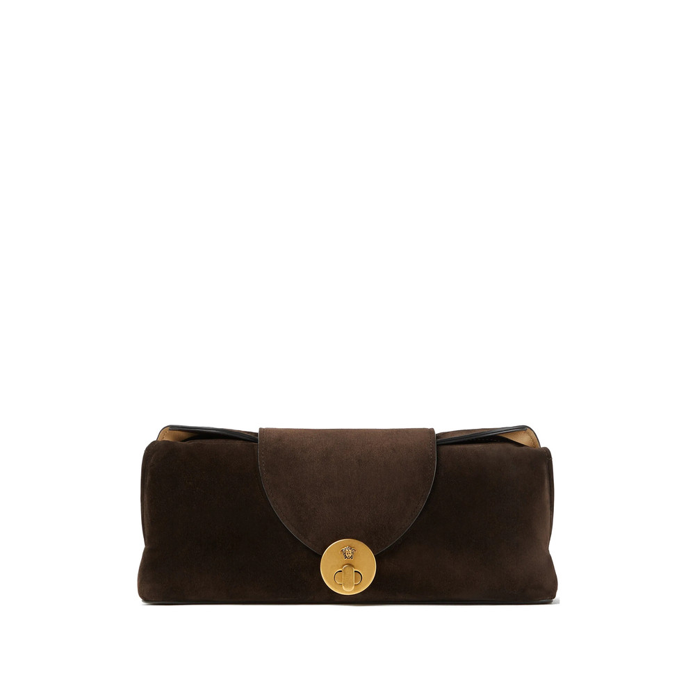 Versace Vivian Suede Clutch
