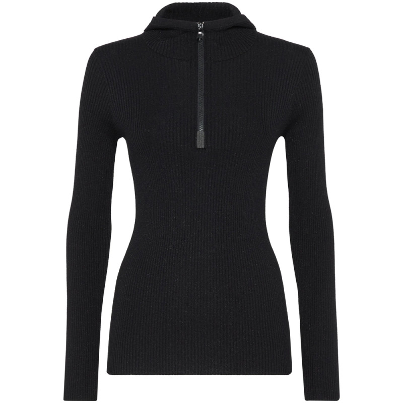 Brunello Cucinelli Hooded Ribbed Knit Sweater