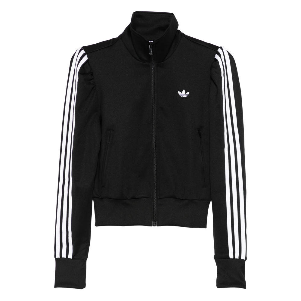 Adidas Striped-sleeve Zip-up Sweatshirt