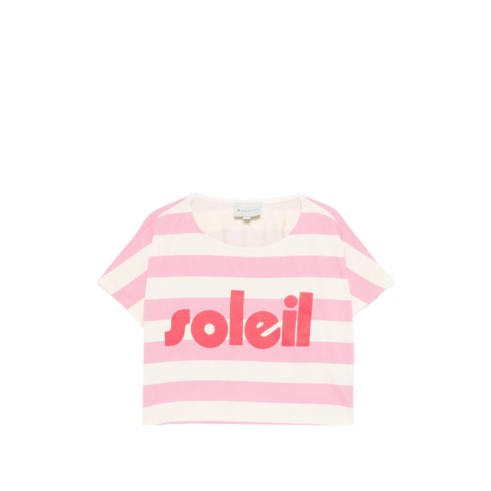Mipounet Soleil Striped Graphic T-shirt