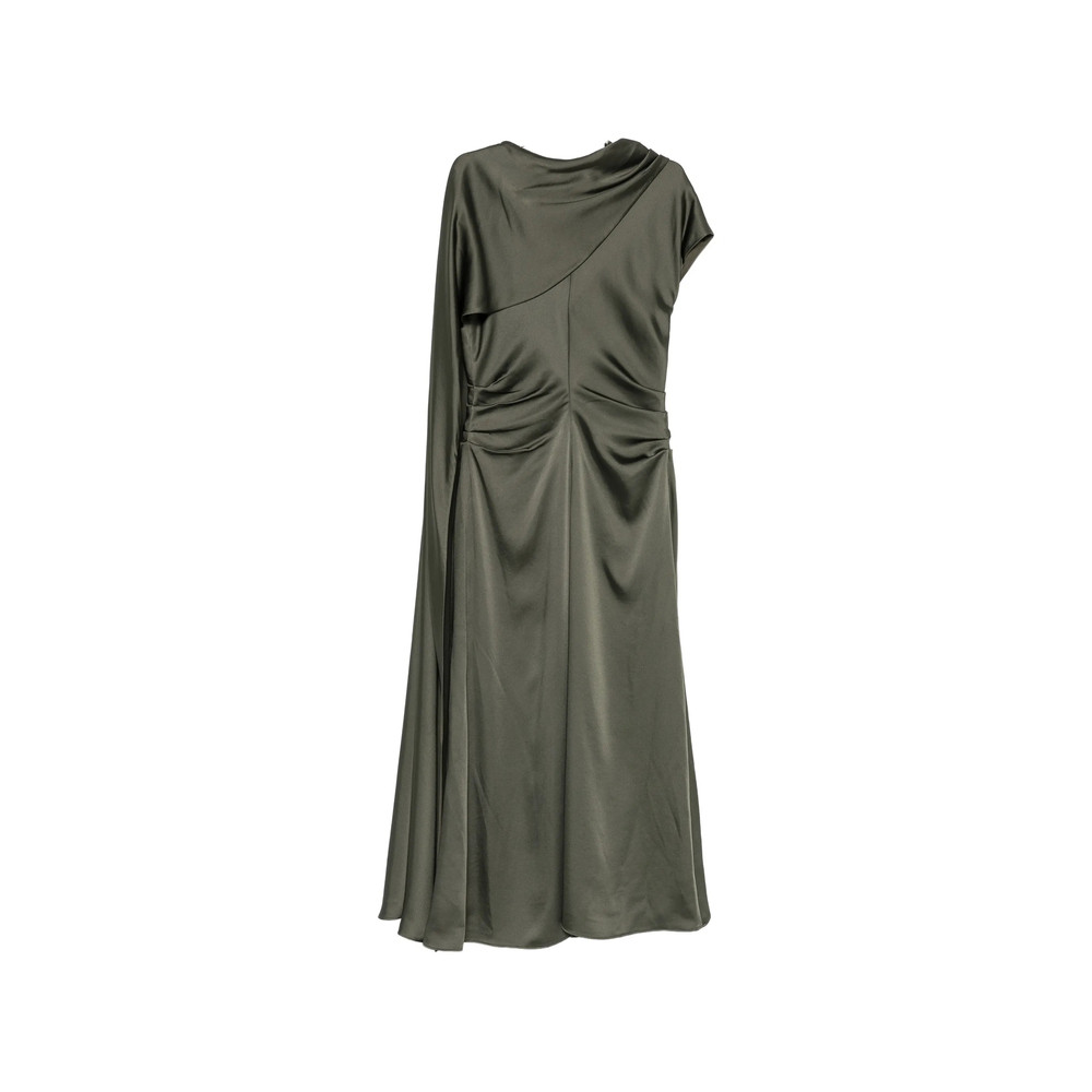 Simkhai Draped Asymmetric Midi Dress