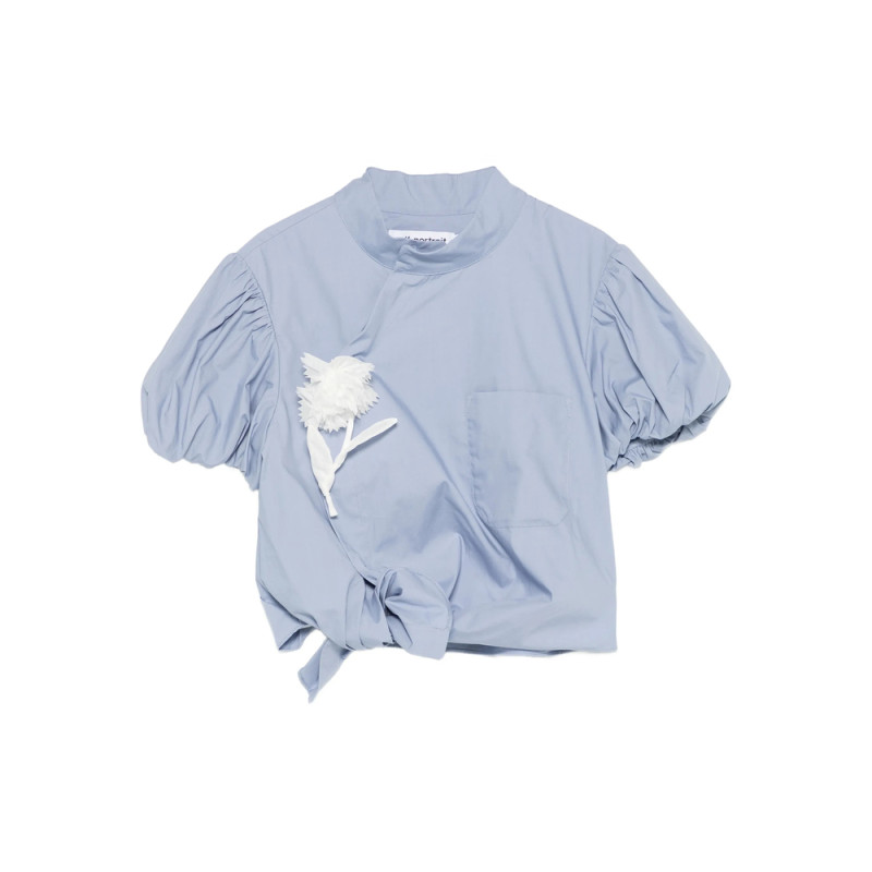 Self-portrait Floral-appliqué Blouse