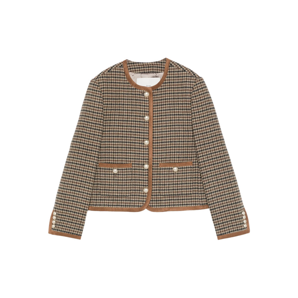 Dunst Houndstooth Pearl-button Jacket
