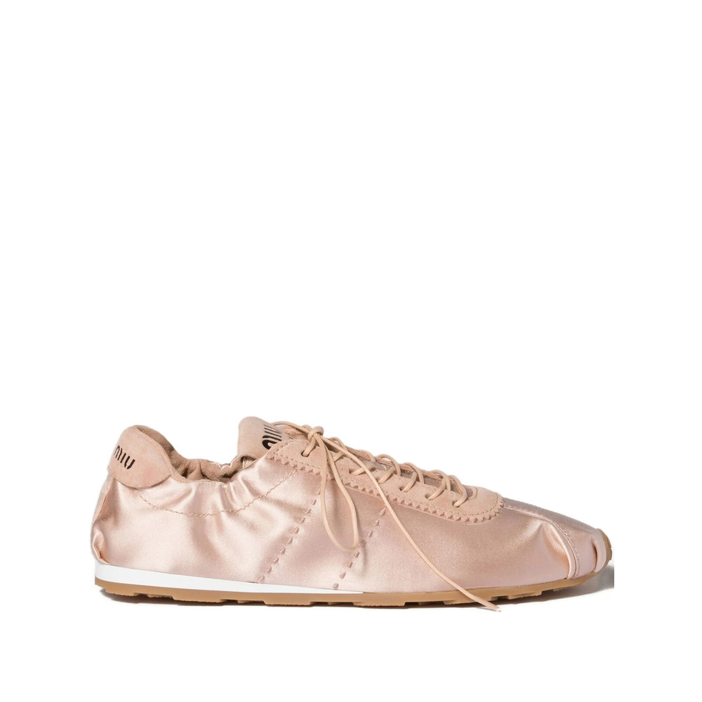 Miu Miu Plume Satin Sneakers