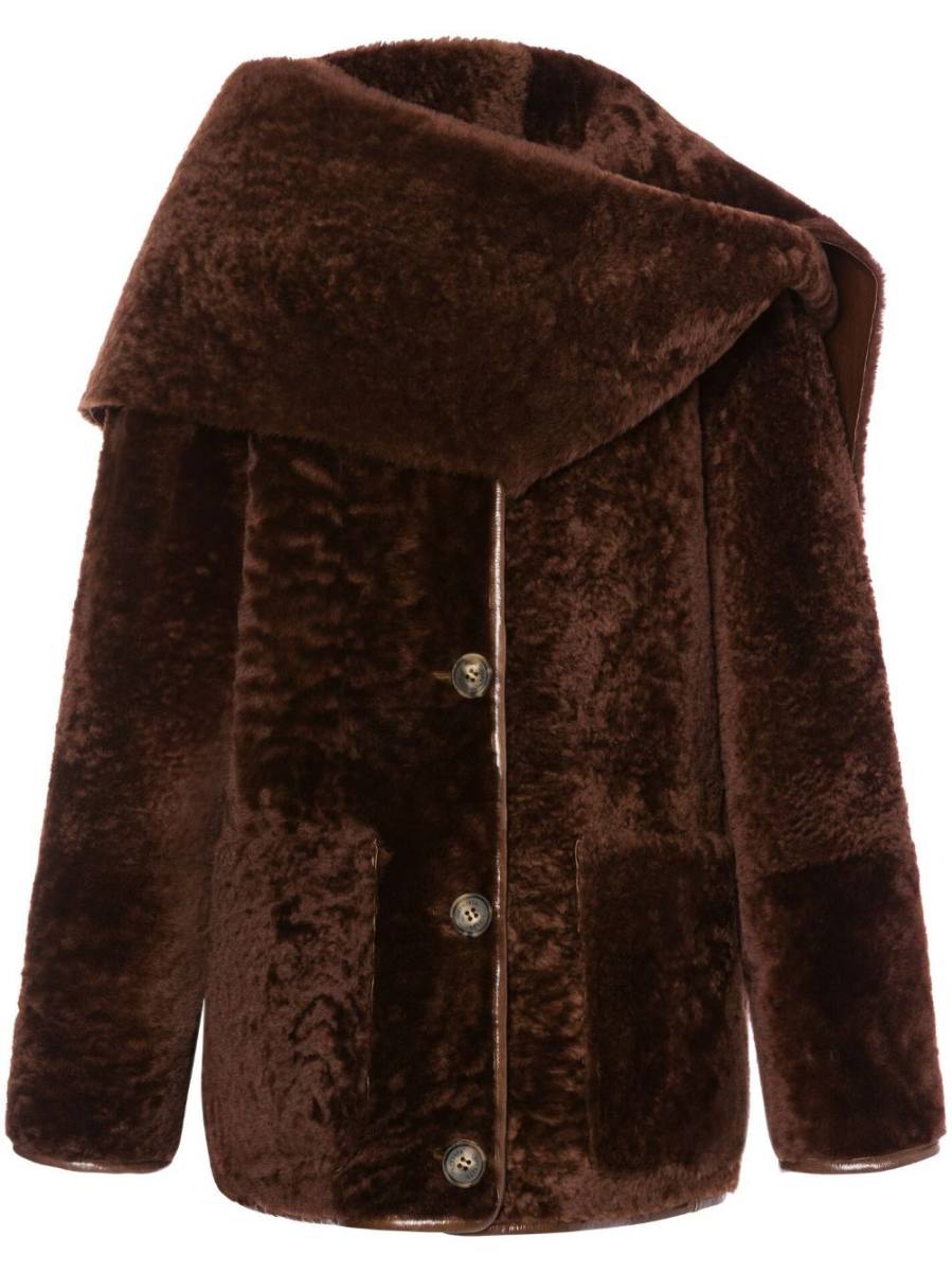 sheepskin long coat