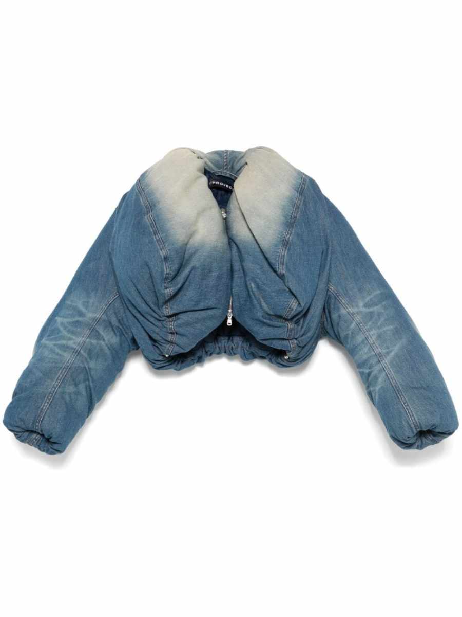 denim puffer jacket