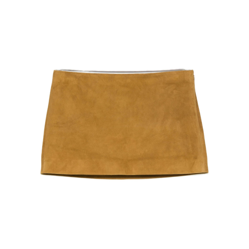 Khaite Jett Suede Mini Skirt