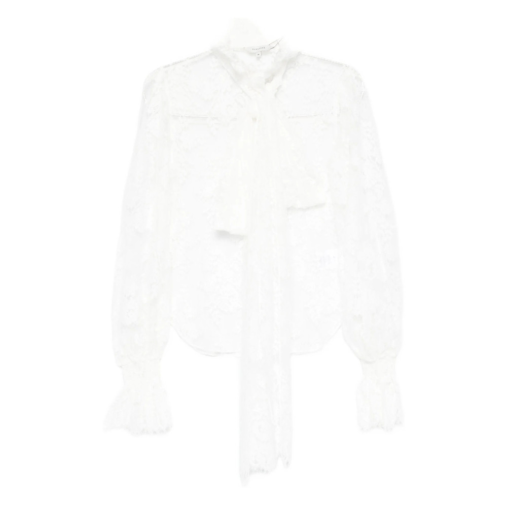 Markgong Lace Tie Blouse