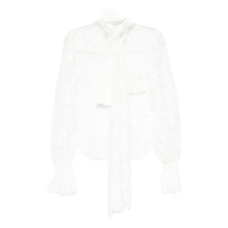 Markgong Lace Tie Blouse
