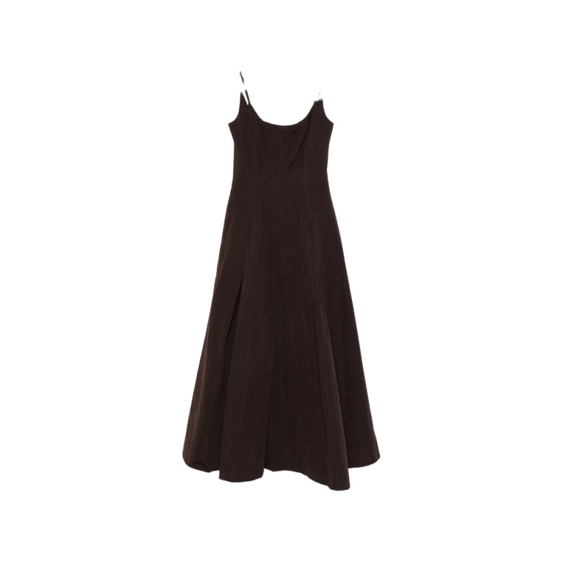 Staud Jill Panneled Flared Dress