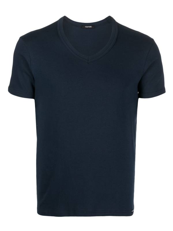 V-neck short-sleeve T-shirt